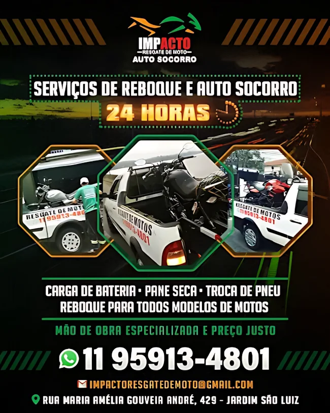 Banner de Serviços de reboque e auto socorro